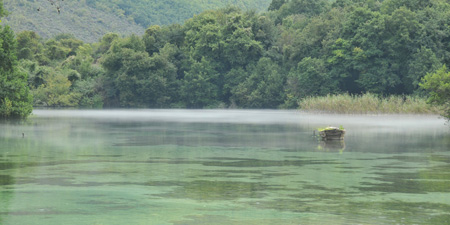 The Ohrid Lake and its bubbling, underground springs