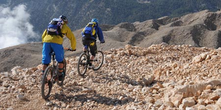 Auf Mountainbike Trail Erkundung in der Türkei