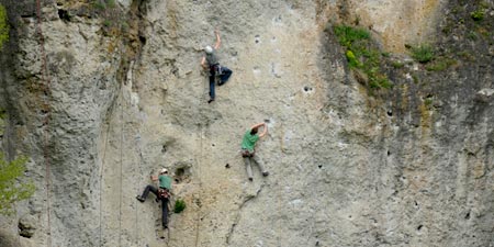 Red point climbing in Franconian Switzerland