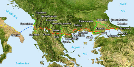 Verlauf der Via Egnatia