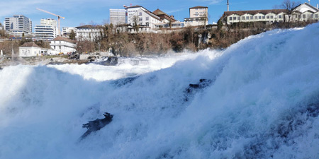 Laufen - Weiterer Besuch am Rheinfall von Schaffhausen