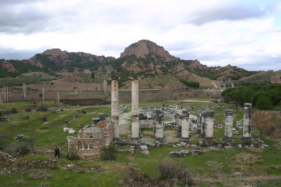The imposing Temple of Artemis at Sardes