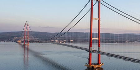 Çanakkale-1915-Köprüsü – longest suspension bridge