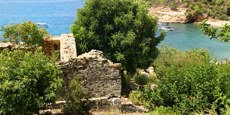 Iotape/Alanya - Ruinenstadt an herlicher Bucht