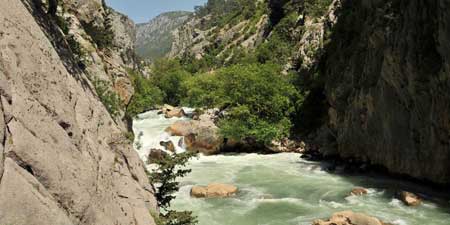 The Manavgat River - in ancient times called Melas