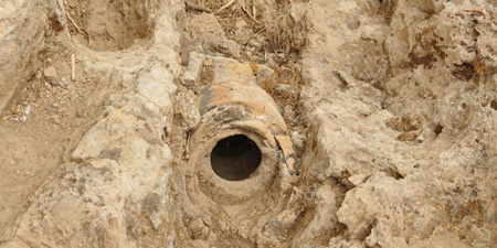 Parasites discovered in the Roman sewage system