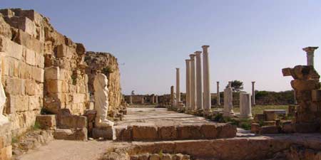 Salamis on Cyprus - ancient town kingdom near Famagusta