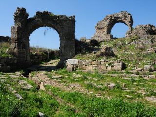 Aspendos - ancient city above theatre
