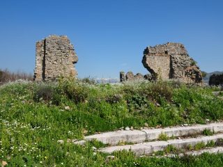 Aspendos - ancient city above theatre