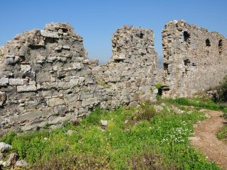 Aspendos - ancient city above theatre