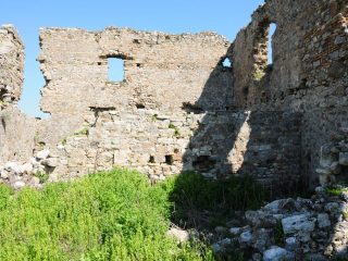 Aspendos - ancient city above theatre