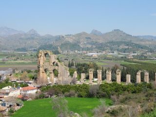 Aspendos - ancient city above theatre
