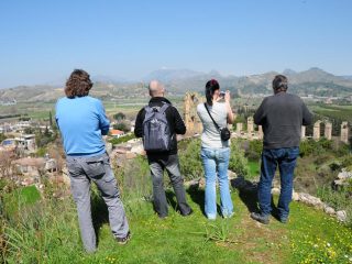 Aspendos - ancient city above theatre