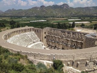 Aspendos - ancient city above theatre