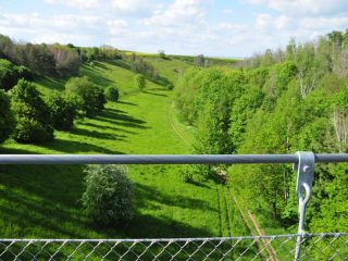 Hängeseilbrücke für Wanderer in Braunsroda