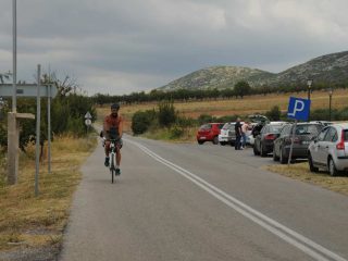 Cave of Petralona on bike