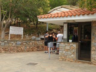 Cave of Petralona on bike