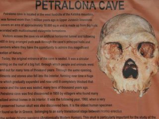 Cave of Petralona on bike