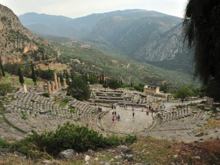 Delphi - Theater and Apollon Tempel