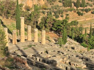 Delphi - Theater and Apollon Tempel