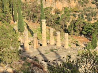 Delphi - Theater and Apollon Tempel
