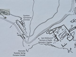 Delphi - die Terassenanlage des Orakels