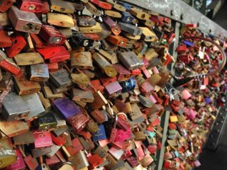 Cologne Love Locks at Hohenzollern Bridge