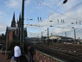 Cologne Love Locks at Hohenzollern Bridge