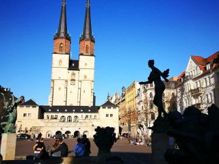 Halle - Old Market and Beatles Museum