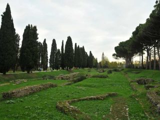 Aquileia Blick Hafenanlage