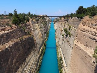 Viewpoints at the Canal of Corinth