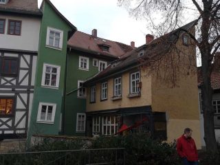 Mittelalterliche Krämerbrücke in Erfurt