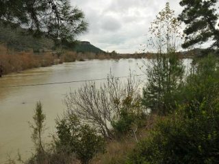 High Tide at Manavgat River due to heavy rain
