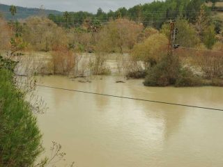 High Tide at Manavgat River due to heavy rain
