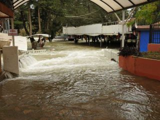 High Tide at Manavgat River due to heavy rain