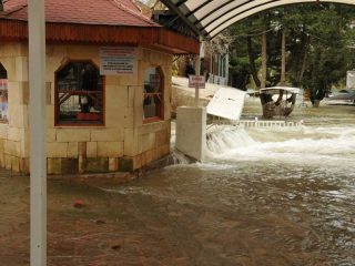 High Tide at Manavgat River due to heavy rain