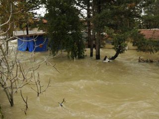 High Tide at Manavgat River due to heavy rain