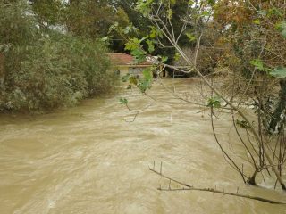 High Tide at Manavgat River due to heavy rain
