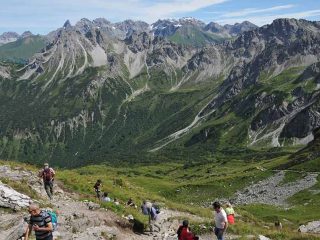 Hiking Kanzelwand at Riezlern