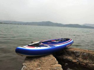 Stand-up paddling am Ohrid See