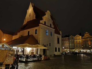 Poznań Old Market Square at Night