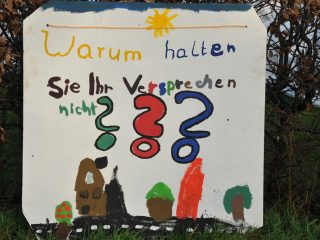 Oldorf - Protest für den Bau eines Radweges