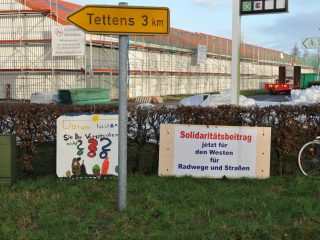 Oldorf - Protest für den Bau eines Radweges