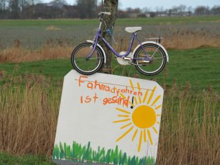 Oldorf - Protest für den Bau eines Radweges