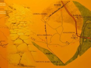 Narona city plan & museum