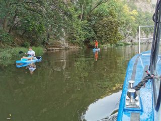 Entspanntes Paddeln auf der Saale Bad Kösen