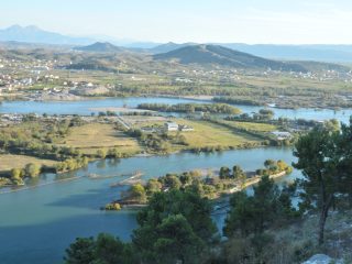 Buna River at Lake Shkodra
