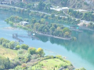 Buna River at Lake Shkodra