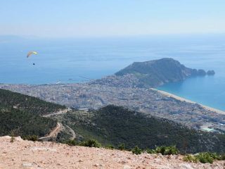 Gleitschirmfliegen über Alanya
