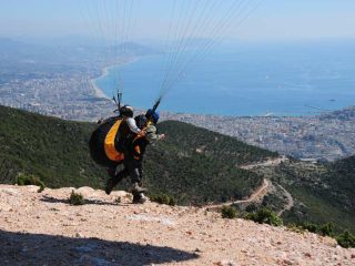 Gleitschirmfliegen über Alanya